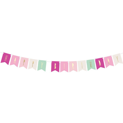 Pink & Mint Paper Garland