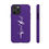 Thumbnail: Purple 'Aerial Arts' Tough Phone Case - Protective Cover
