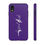 Thumbnail: Purple 'Aerial Arts' Tough Phone Case - Protective Cover