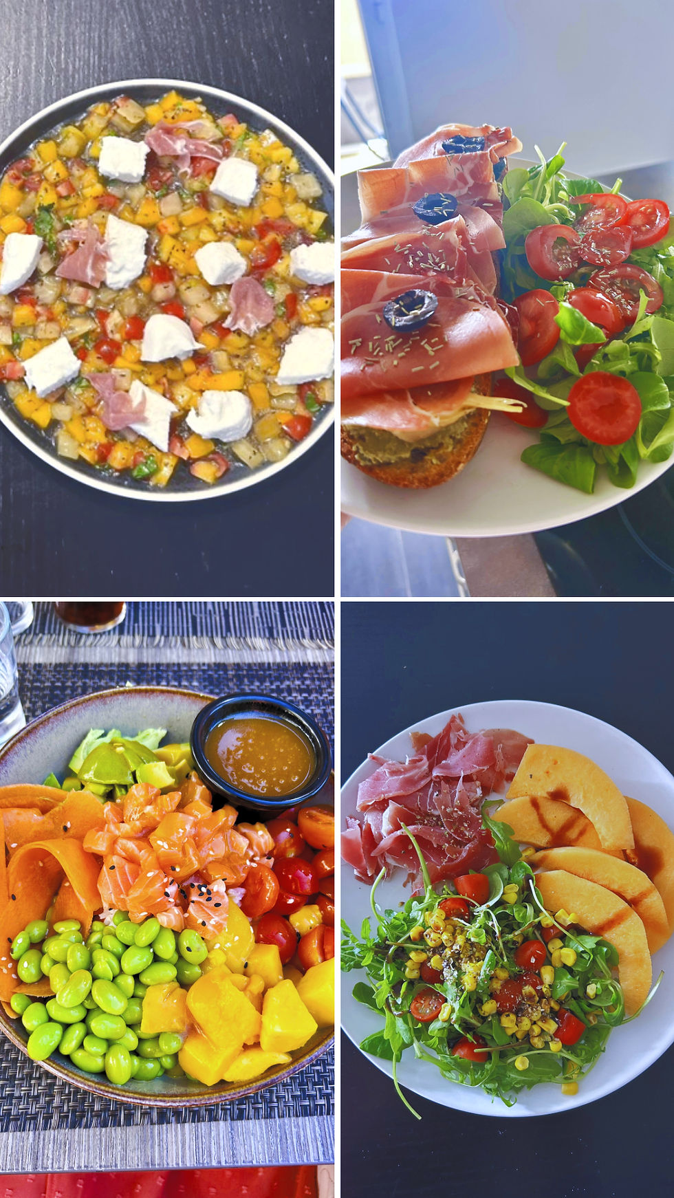 Mes assiettes colorées de l'été
