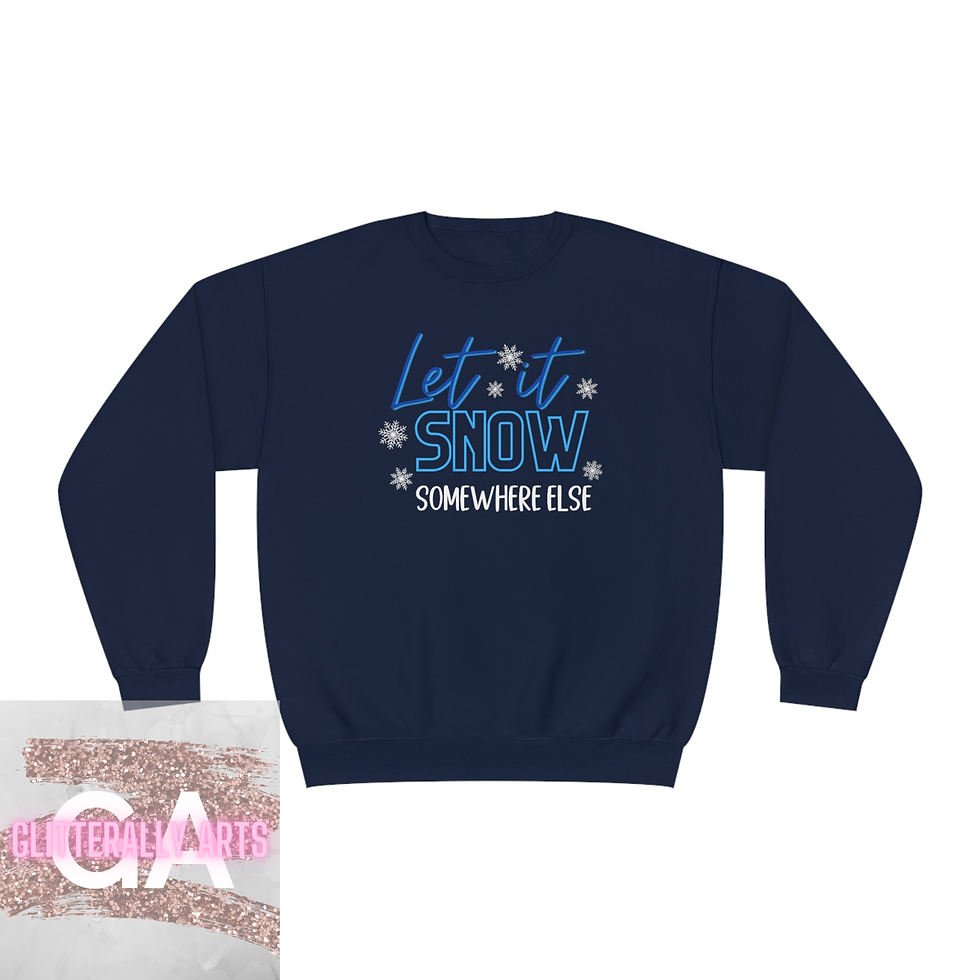 Thumbnail: Let it snow somewhere else || Unisex NuBlend® Crewneck Sweatshirt
