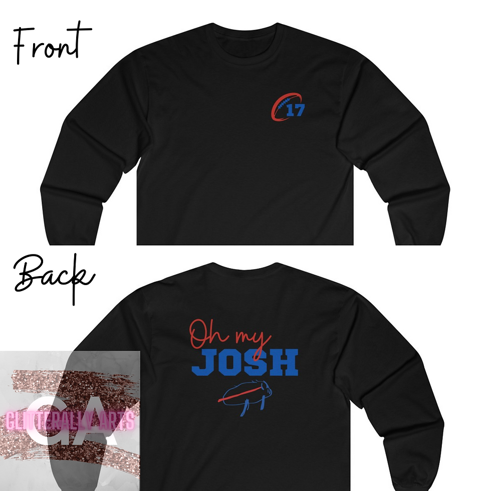 Thumbnail: Oh my Josh || Buffalo Football Long Sleeve || Ultra Cotton Long Sleeve Tee
