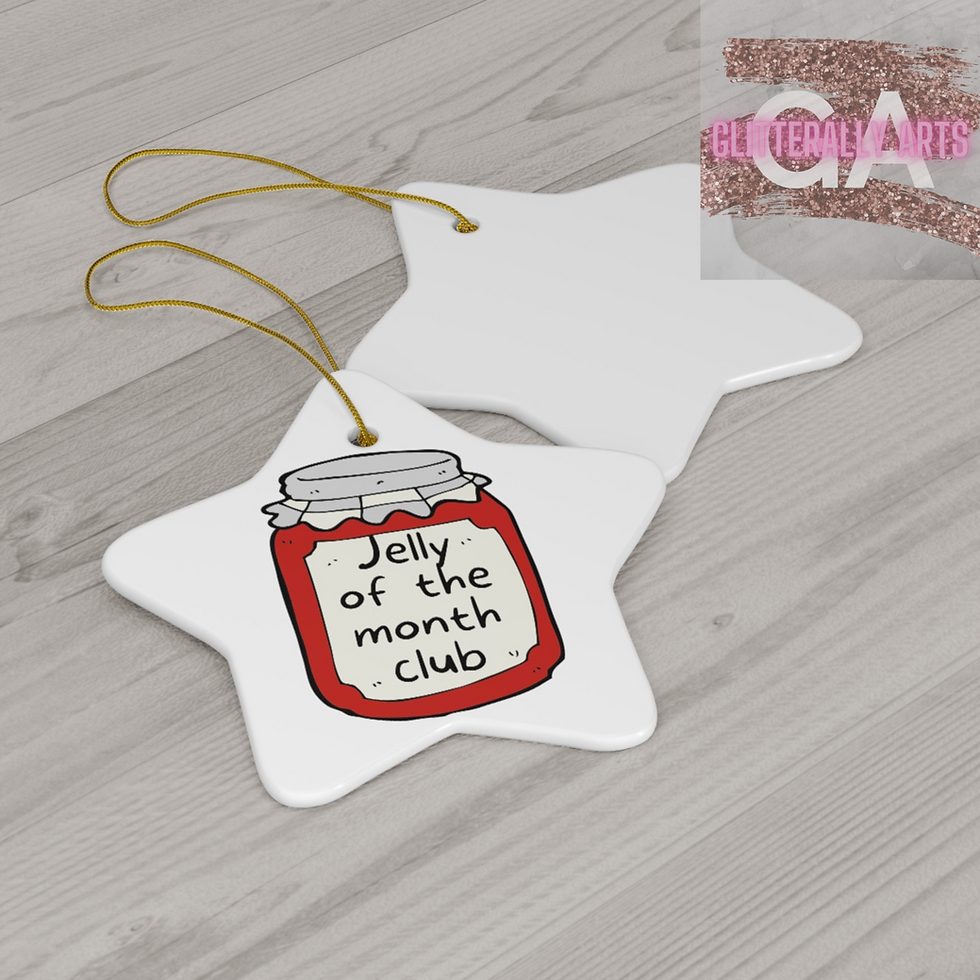 Thumbnail: Jelly of the Month Club || Christmas || Ceramic Ornament, 4 Shapes