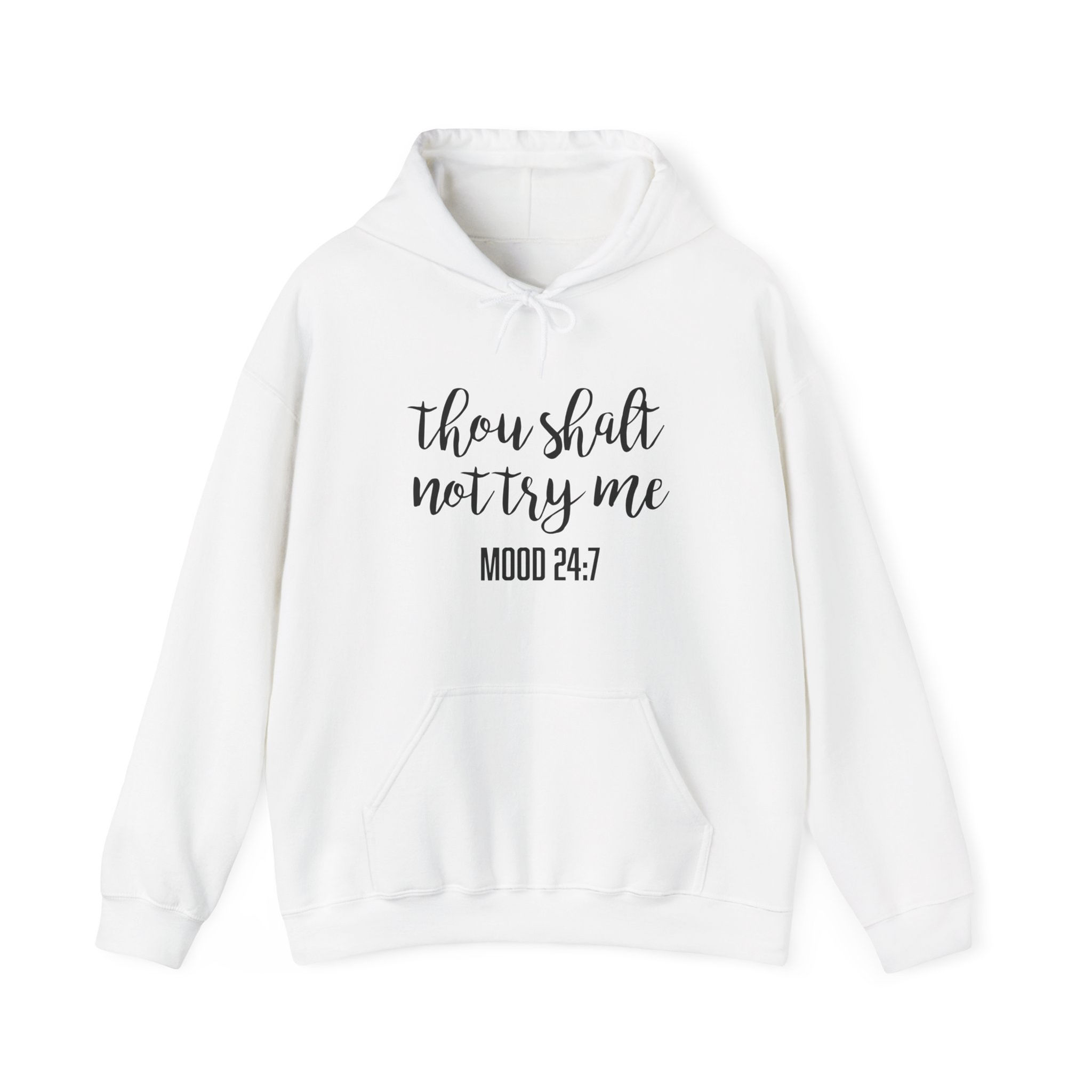 Thou Shalt Not Try Me || Hoodie || Unisex Heavy Blend Hooded Sweatshirt
