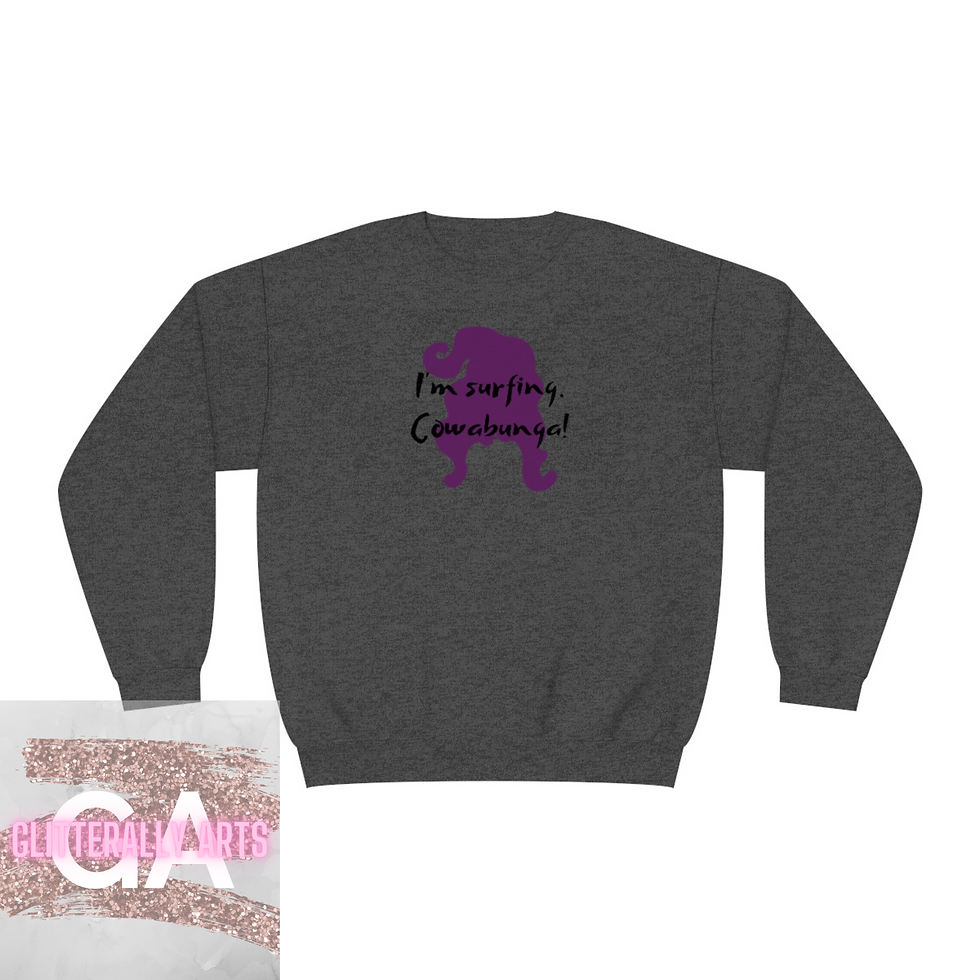 Thumbnail: I'm Surfing. Cowabunga. || Hocus Pocus 2 || Unisex NuBlend® Crewneck Sweatshirt