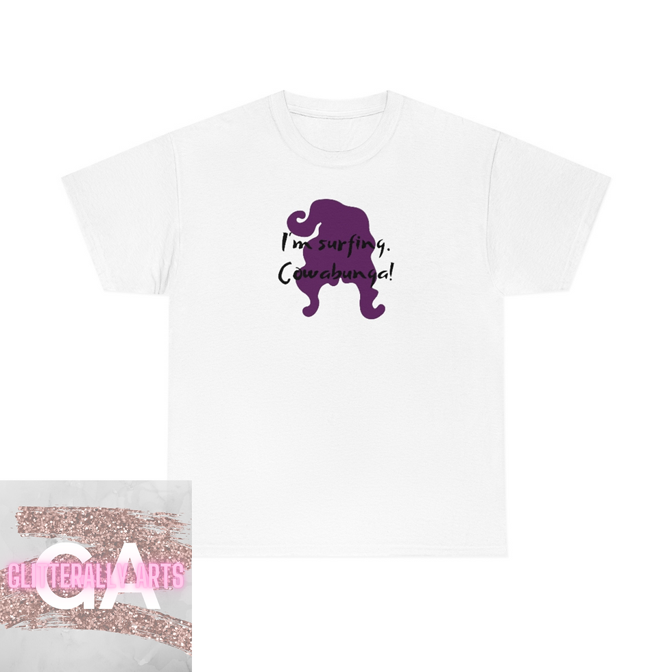 Thumbnail: I'm Surfing. Cowabunga. || Hocus Pocus 2 || Unisex Heavy Cotton Tee