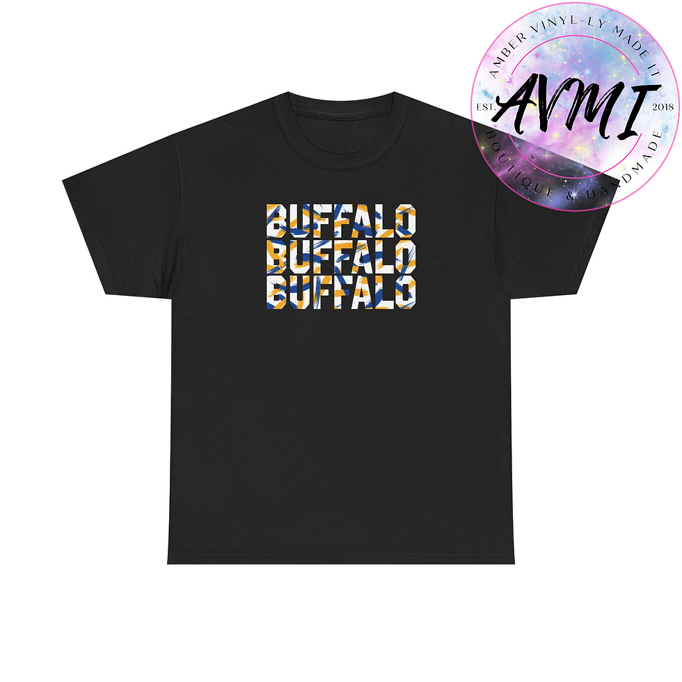 Thumbnail: Buffalo Hockey Paint || Buff Apparel || Unisex Heavy Cotton Tee