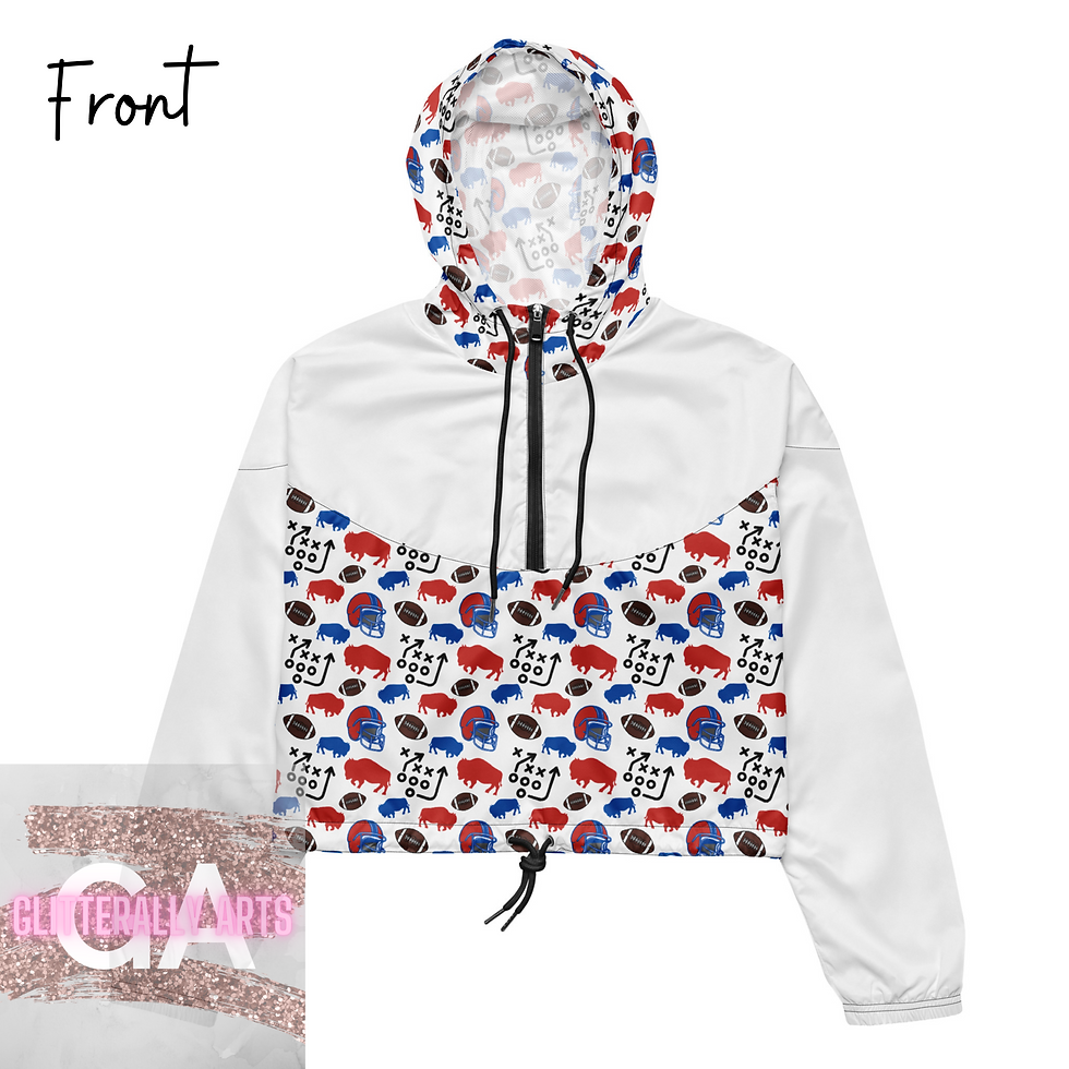 Thumbnail: Buffalo Football Plays WH || Buffalo Football || Women’s cropped windbreaker