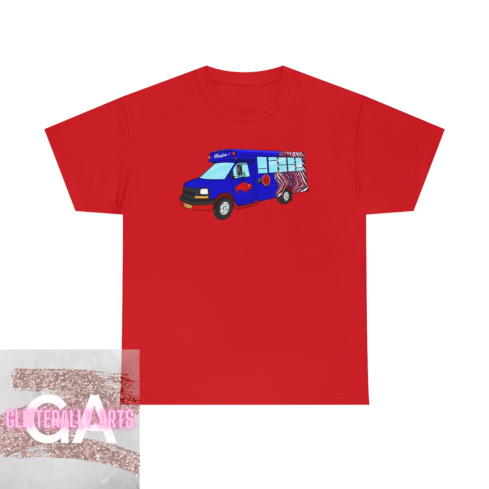 Thumbnail: Mafia Football Bus || Buffalo Apparel || Unisex Heavy Cotton Tee