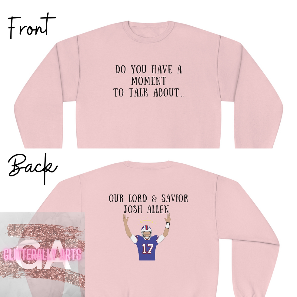 Thumbnail: Lord & Savior Josh Allen || Football || Unisex NuBlend® Crewneck Sweatshirt