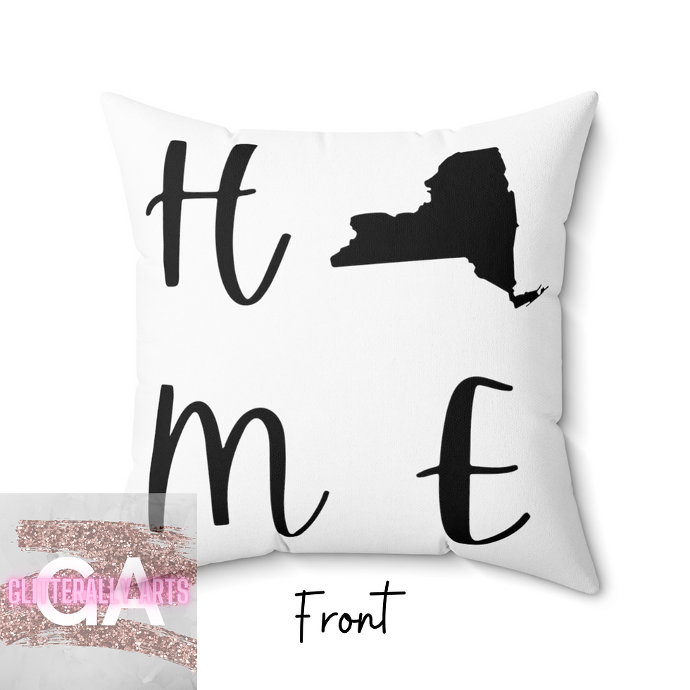 Thumbnail: New York Home || New York New Home Gift || Spun Polyester Square Pillow