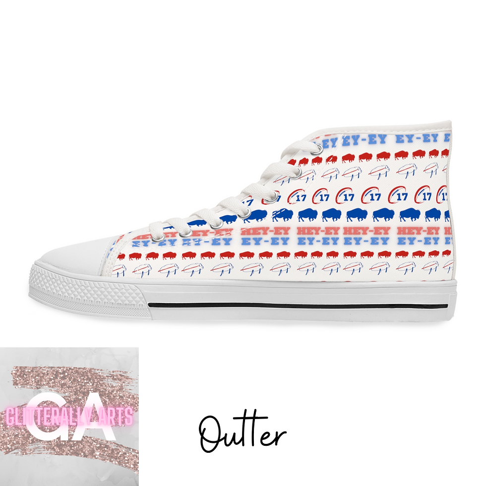 Thumbnail: Buffalo Allen Football || Buffalo NY || Women's High Top Sneakers