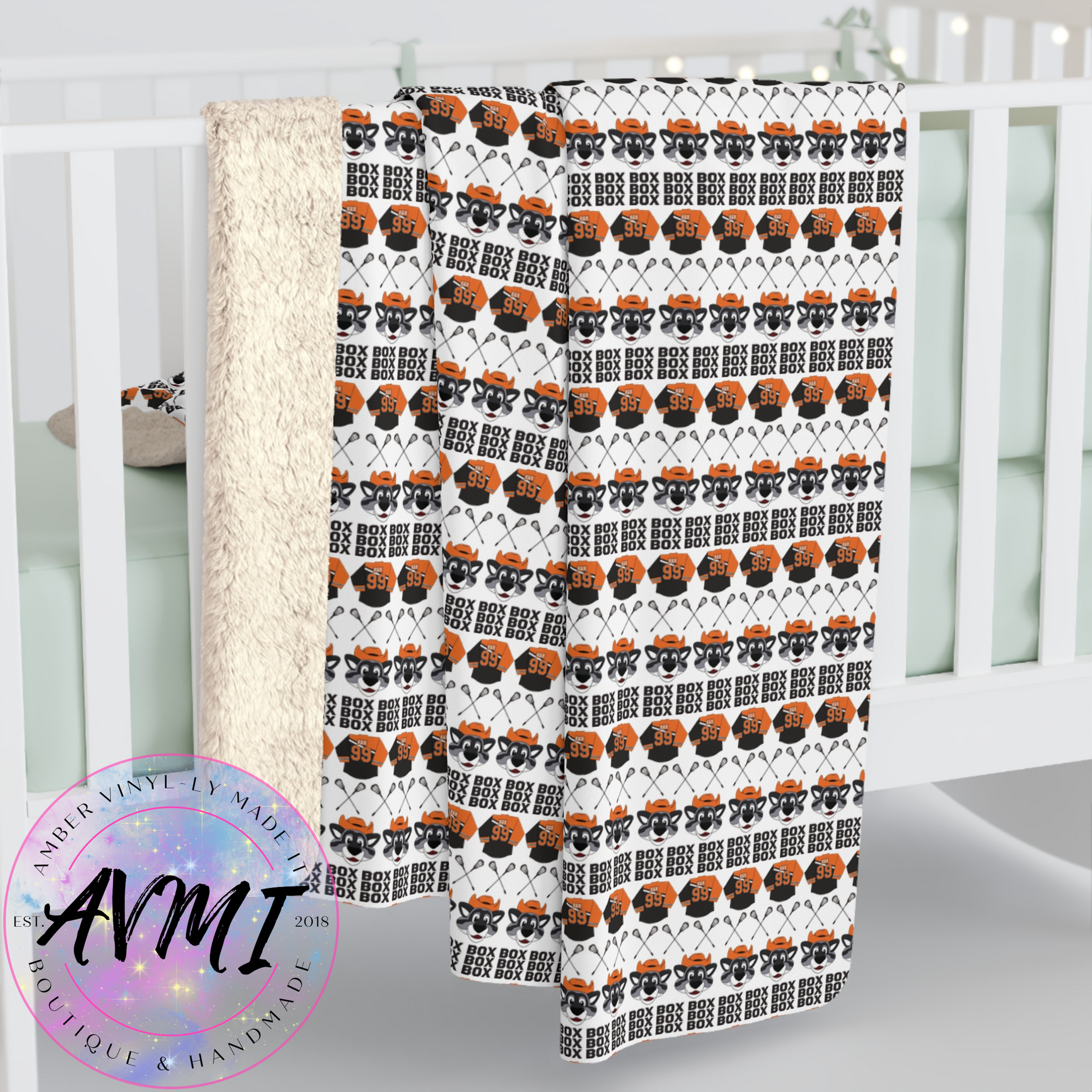 Rax Pattern || Buffalo LAX || Sherpa Fleece Blanket