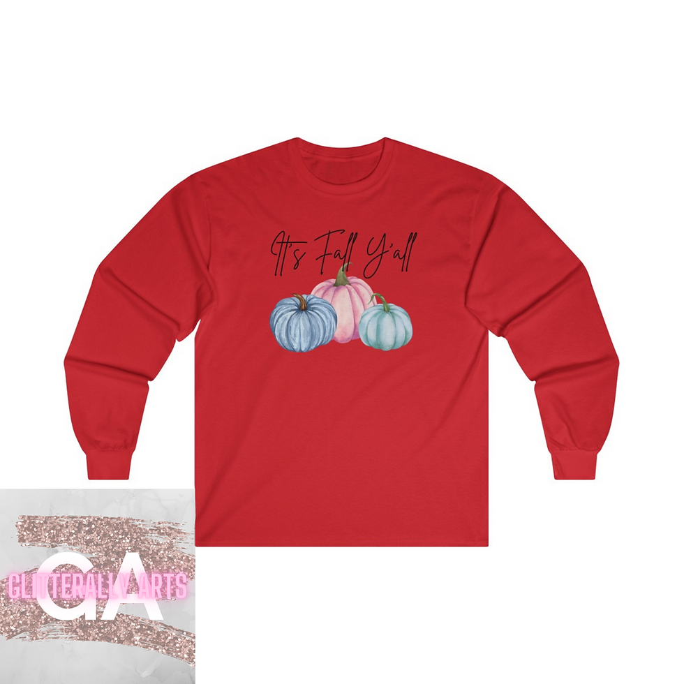 Thumbnail: It's Fall Y'all || Fall Long Sleeve || Ultra Cotton Long Sleeve Tee