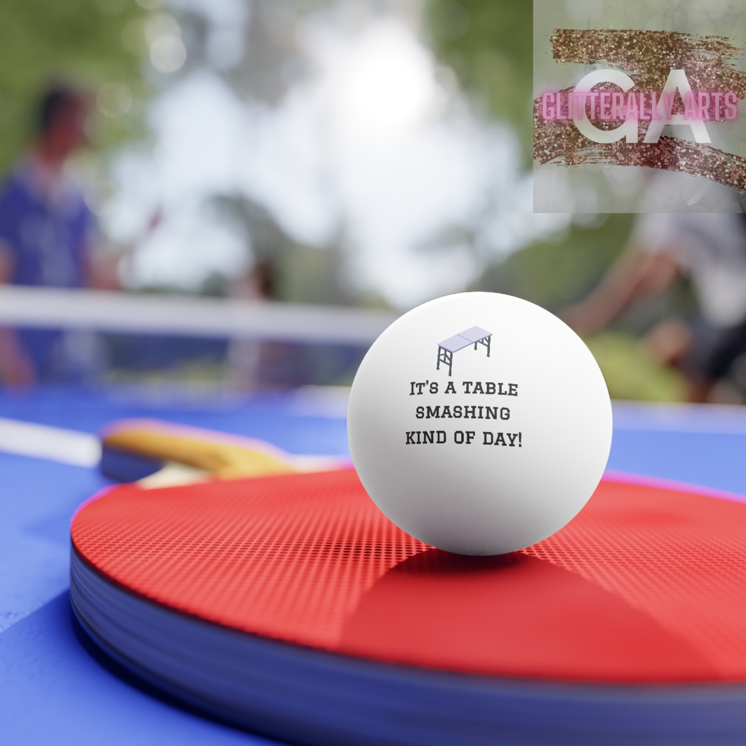 Table Smashing Kinda Day || Buffalo Tailgating Party || Ping Pong Balls, 6 pcs