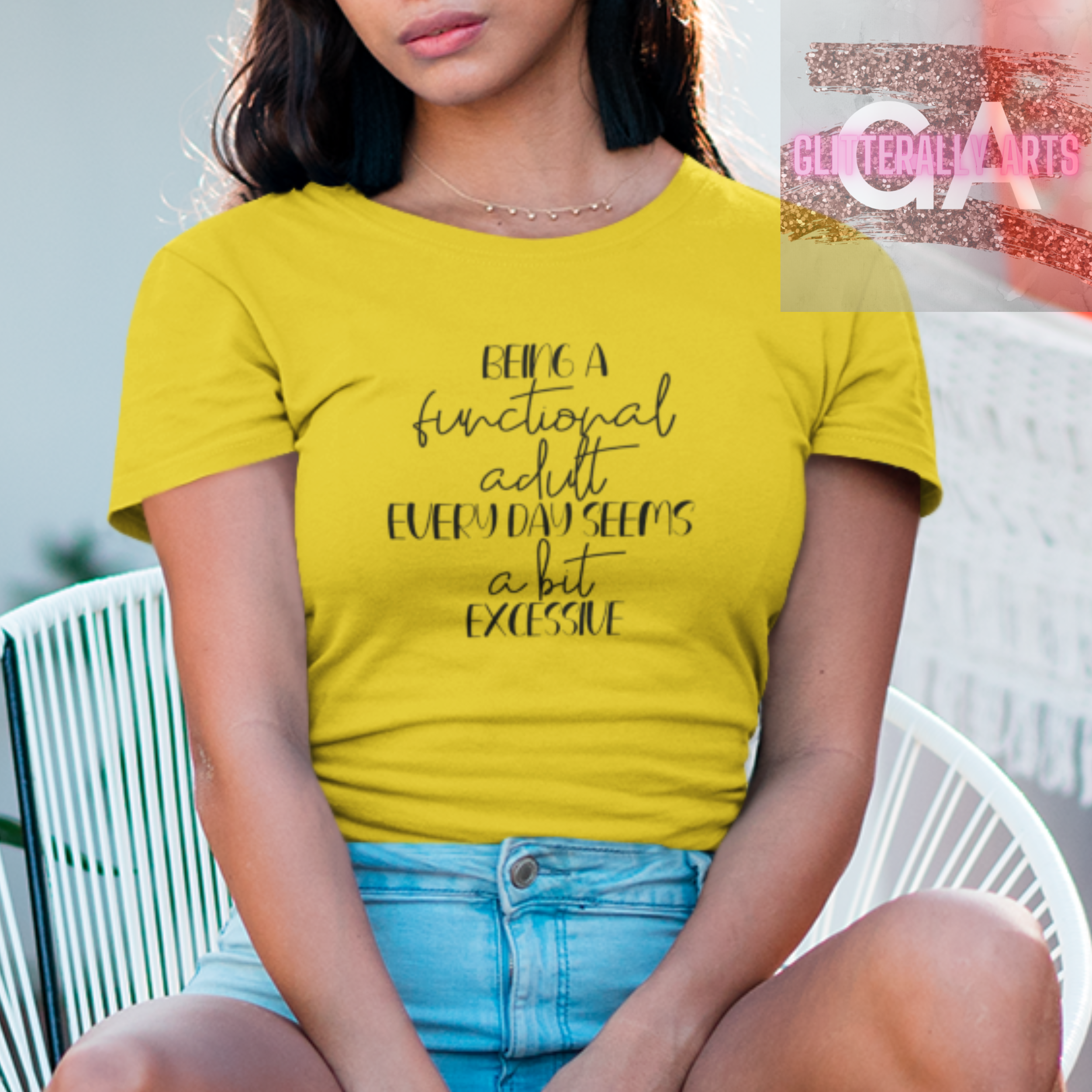 Being a Functional Adult is Excessive || Funny Tshirt || Unisex Heavy Cotton Tee