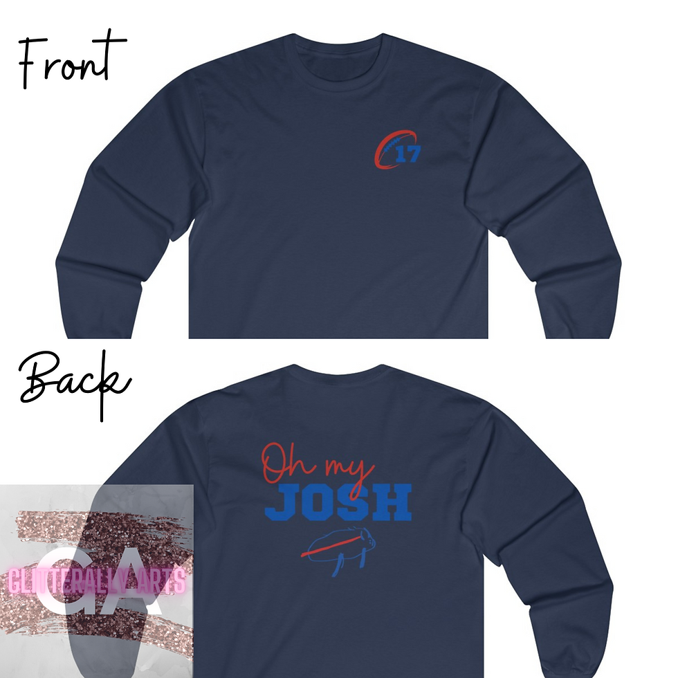 Thumbnail: Oh my Josh || Buffalo Football Long Sleeve || Ultra Cotton Long Sleeve Tee