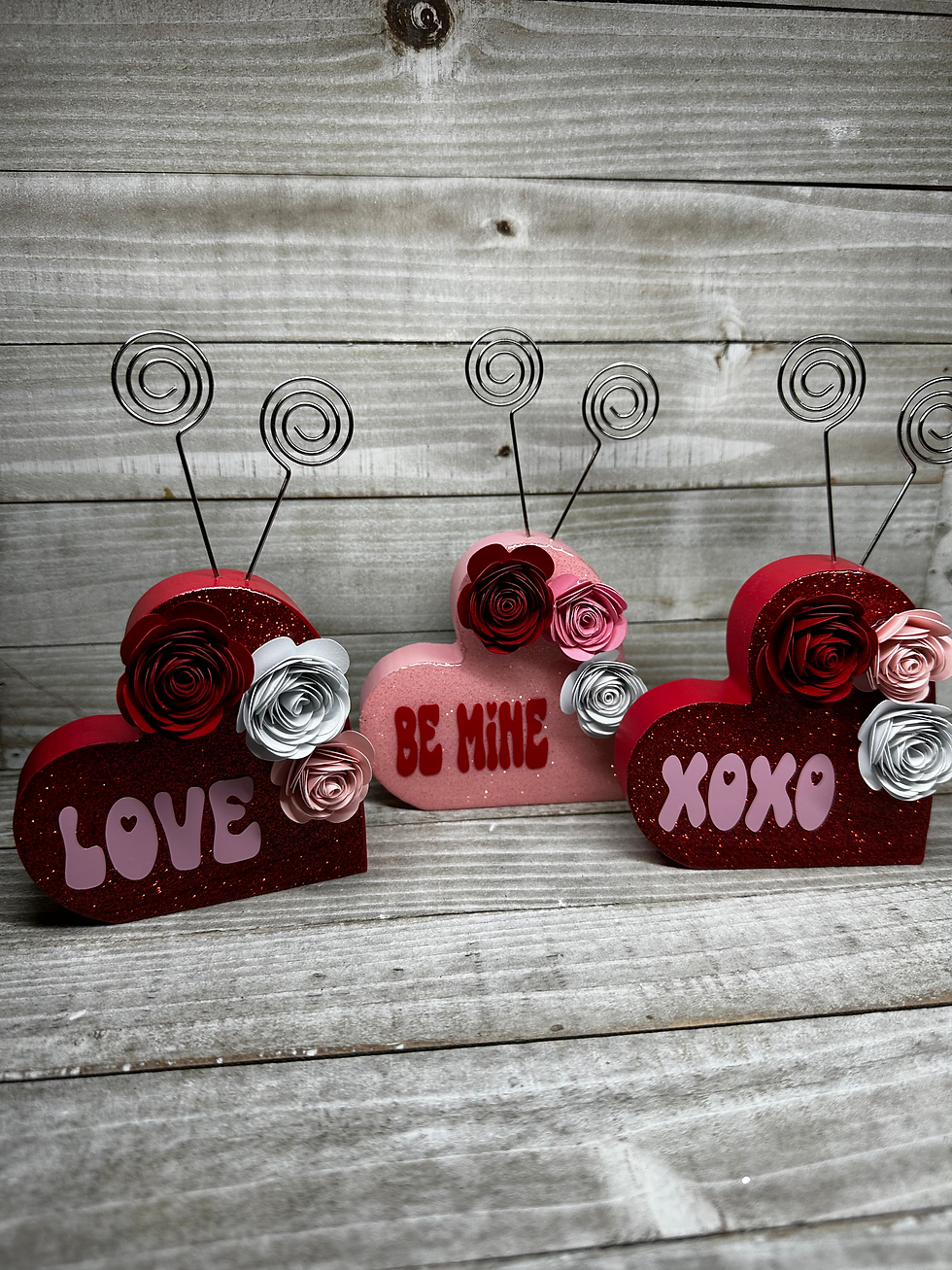 Heart Shaped Photo Holder || Home Decor || XOXO Love Be Mine