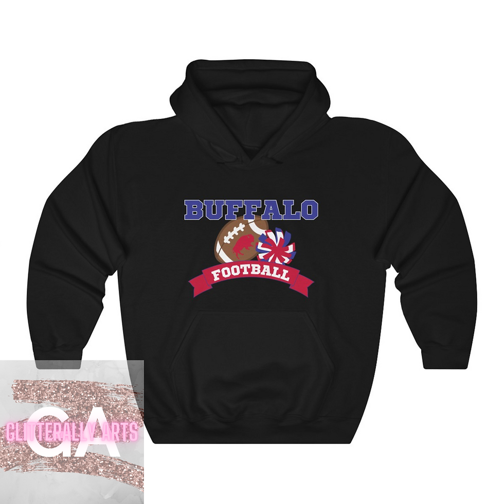 Thumbnail: Buffalo Hoodie || Football Hoodie || Unisex Heavy Blend Hooded Sweatshirt