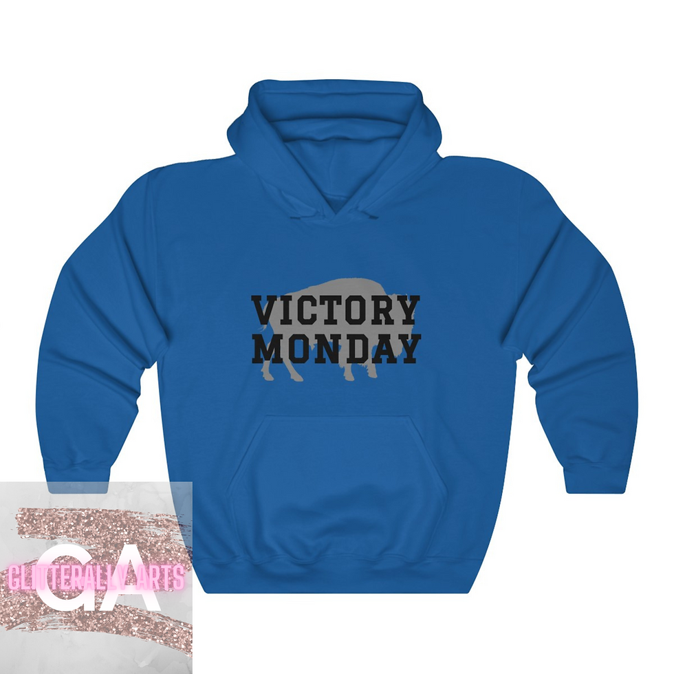 Thumbnail: Victory Monday || Buffalo Football Hoodie || Unisex Hooded Sweatshirt