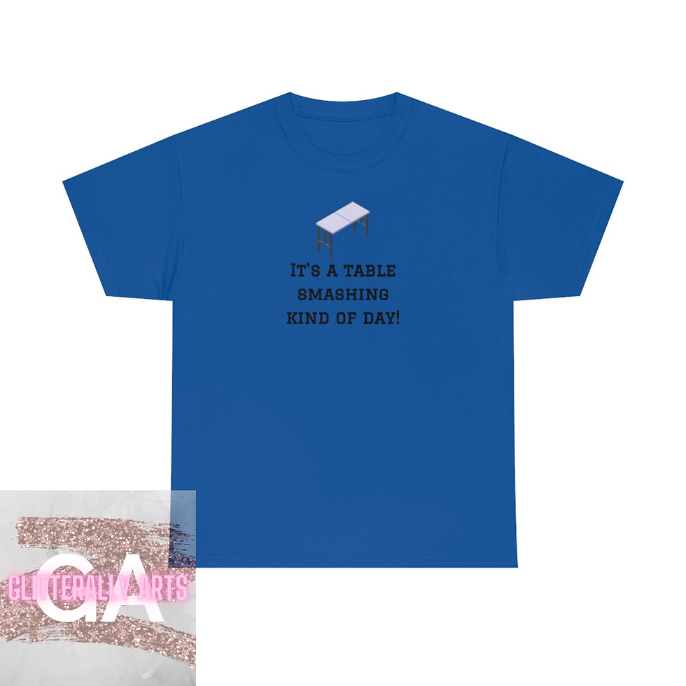 Thumbnail: Table Smashing Kind Of Day || Buffalo NY Gifts Tshirt || Unisex Heavy Cotton Tee