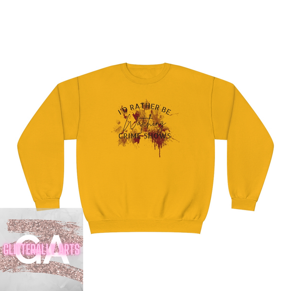 Thumbnail: Rather Be Watching Crime Shows || Unisex NuBlend® Crewneck Sweatshirt