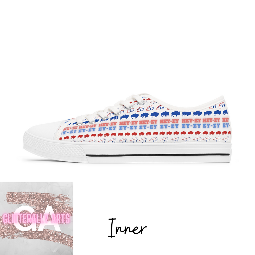 Thumbnail: Buffalo Allen Football || Buffalo NY || Women's Low Top Sneakers
