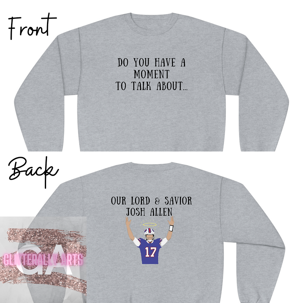 Thumbnail: Lord & Savior Josh Allen || Football || Unisex NuBlend® Crewneck Sweatshirt