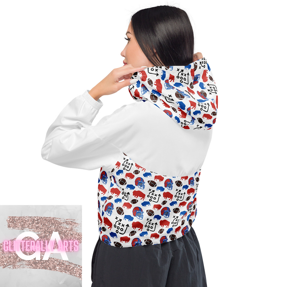 Thumbnail: Buffalo Football Plays WH || Buffalo Football || Women’s cropped windbreaker