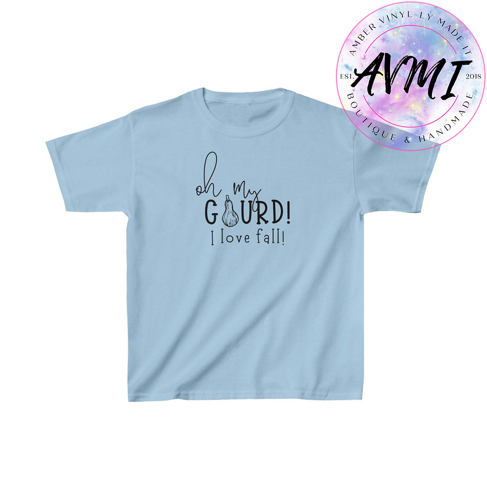 Thumbnail: Oh My Gourd || Fall Tshirt || Kids Heavy Cotton Tee