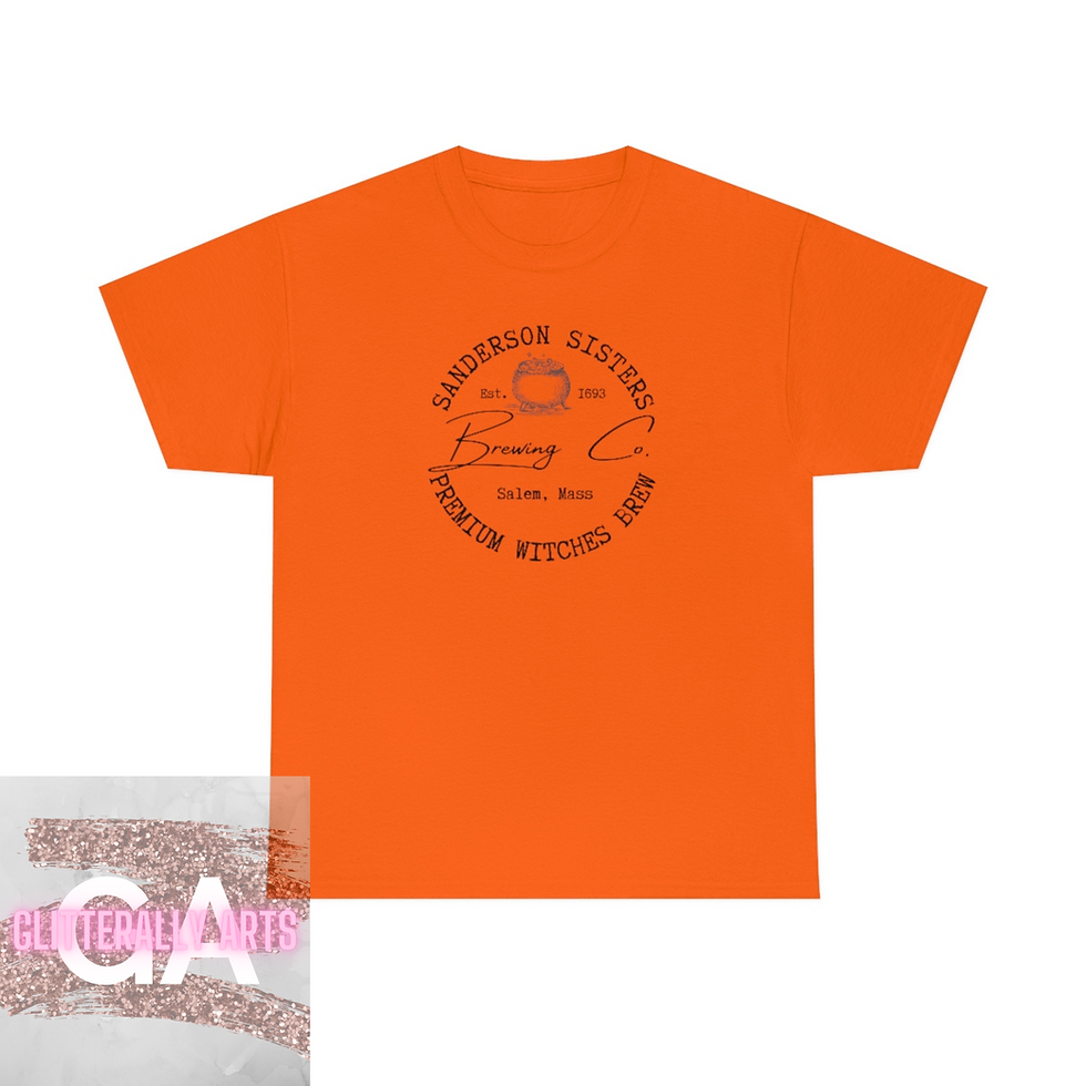 Thumbnail: Sanderson Sisters Brewing Co. || Typewriter || Unisex Heavy Cotton Tee