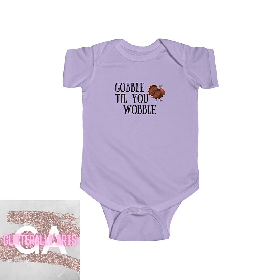 Thumbnail: Gobble til you Wobble || Thanksgiving || Infant Fine Jersey Onesie