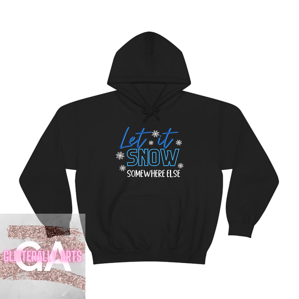 Thumbnail: Let is snow somewhere else || Unisex Heavy Blend Hooded Sweatshirt