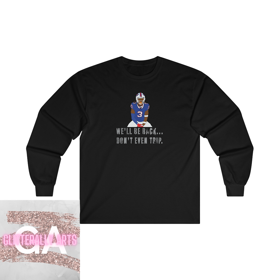 Thumbnail: We'll Be Back || Damar Hamlin Buffalo Apparel || Ultra Cotton Long Sleeve Tee