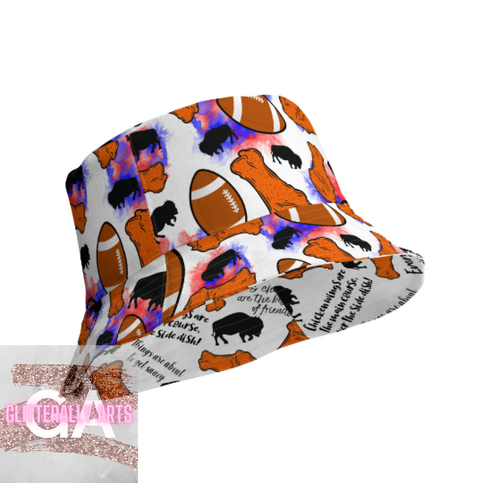 Thumbnail: Buffalo Chicken Wing || Buffalo Apparel || Reversible bucket hat