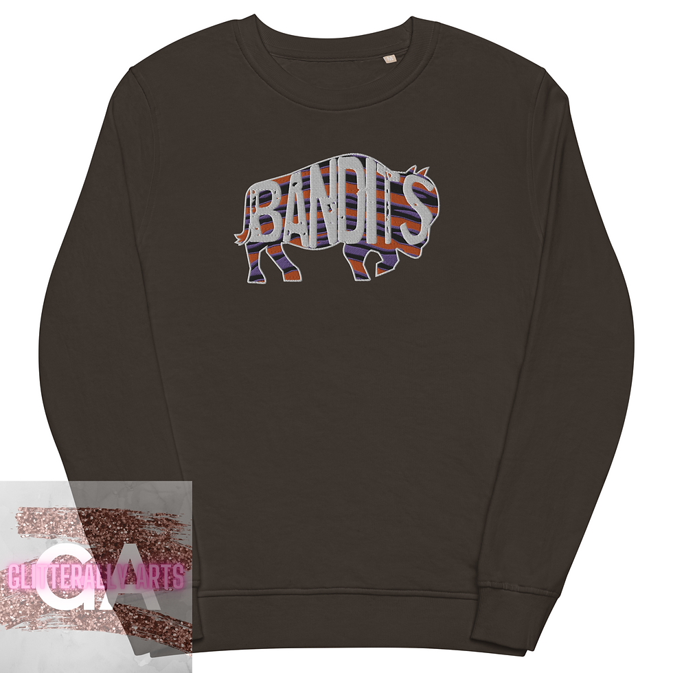 Thumbnail: Bandits || Buffalo LAX Apparel || Unisex Embroidered organic sweatshirt