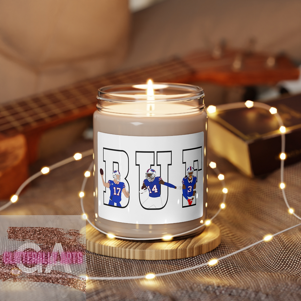 Thumbnail: BUF Football || Buffalo Home || Scented Soy Candle, 9oz