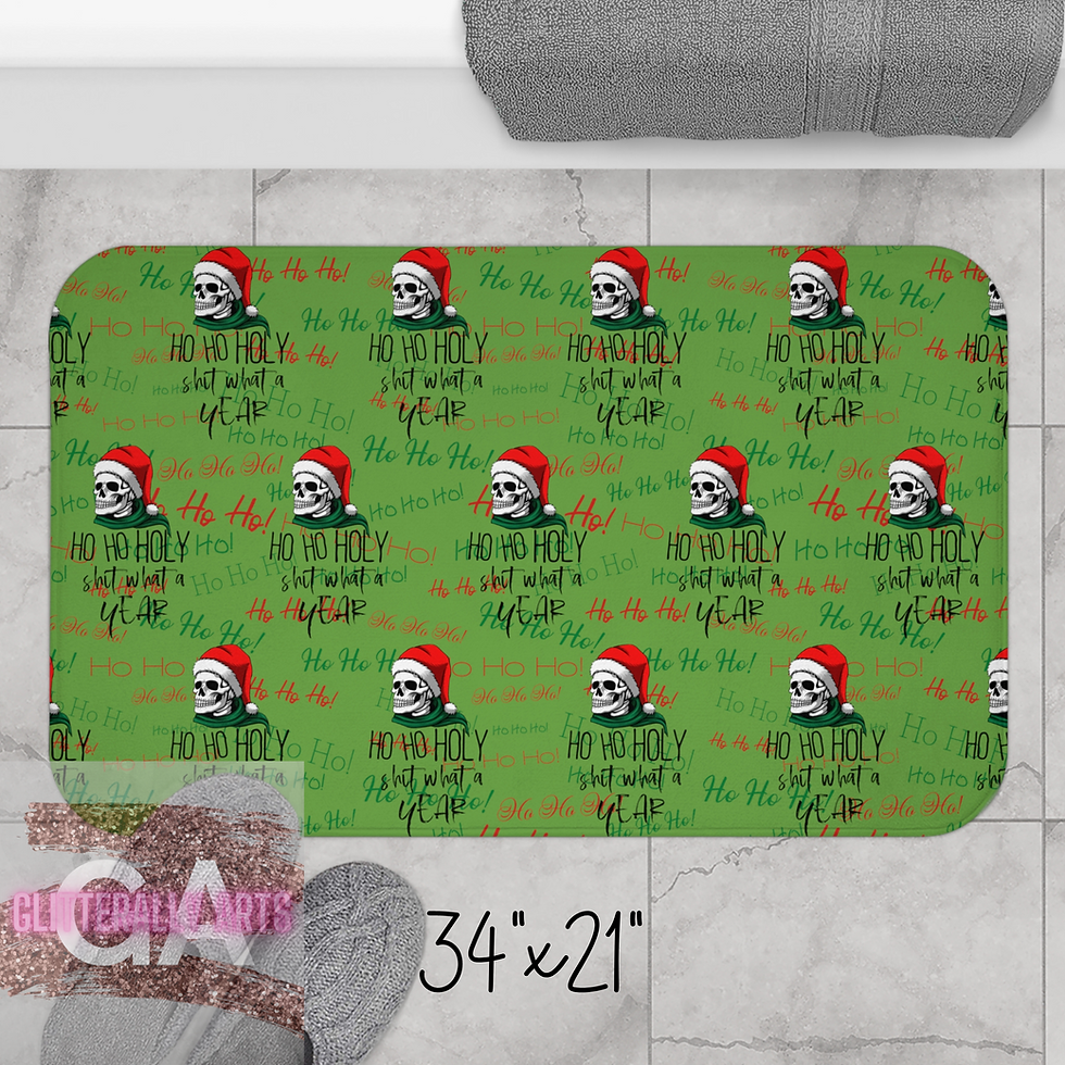 Thumbnail: Ho Ho Holy Shit what a Year || Christmas || Bath Mat