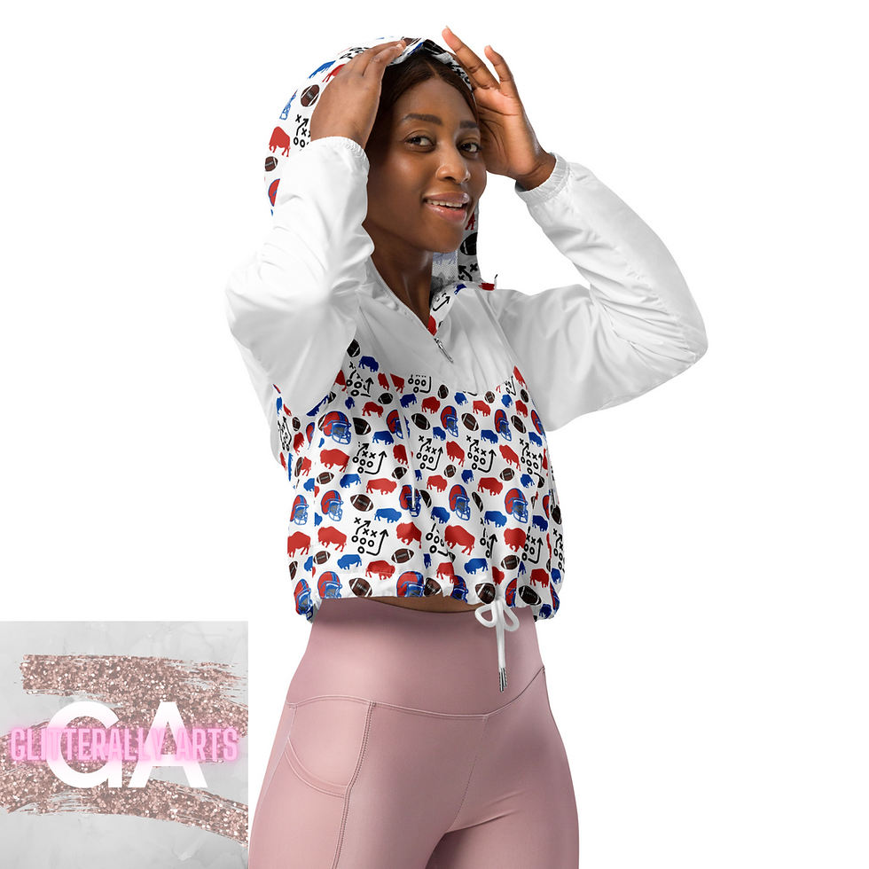 Thumbnail: Buffalo Football Plays WH || Buffalo Football || Women’s cropped windbreaker
