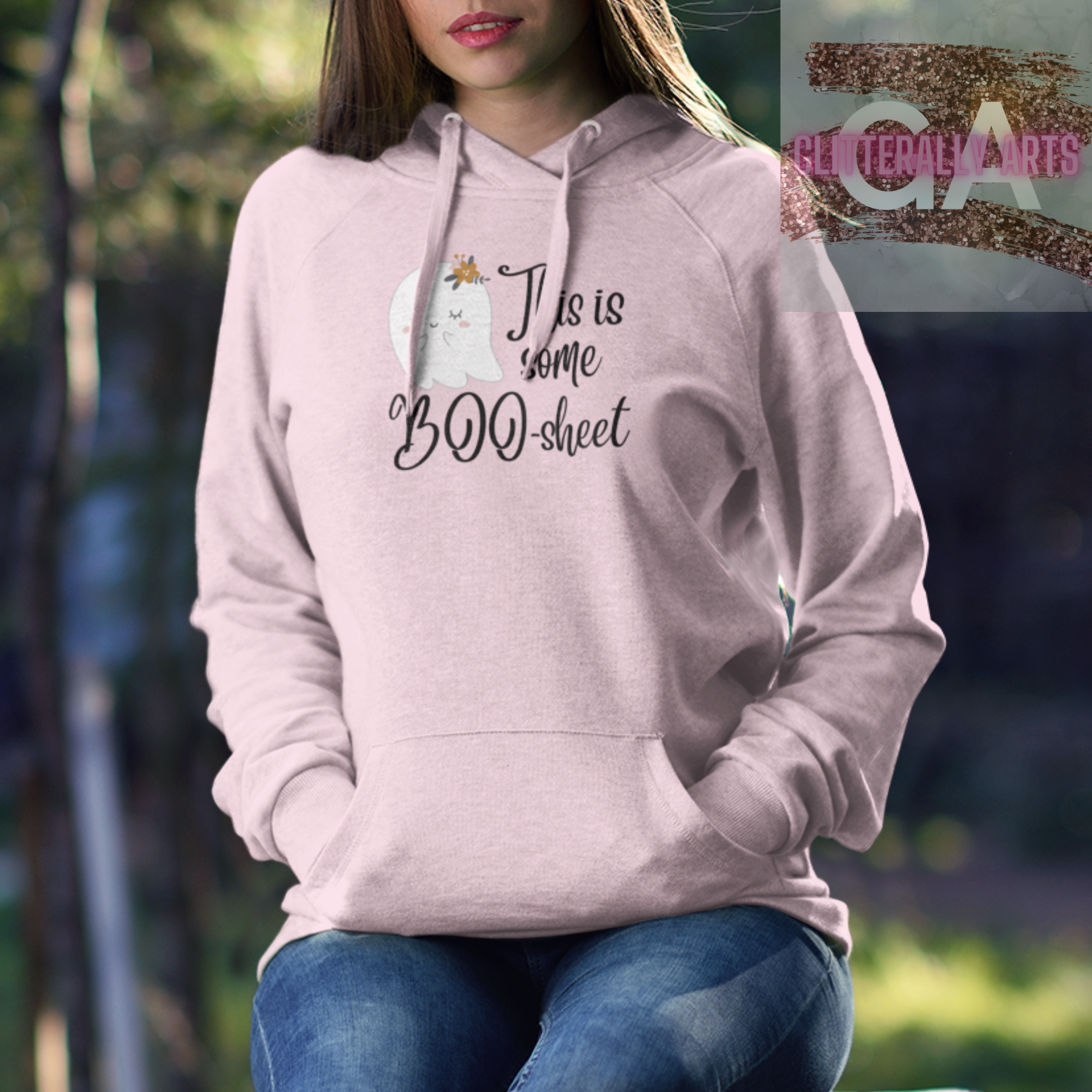 This is some Boo-sheet || Ghost Harvest Fall Hoodie || Unisex Hooded Sweatshirt