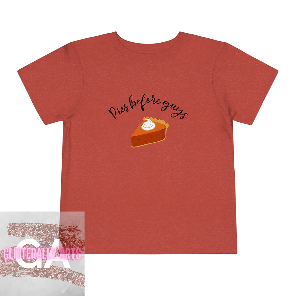 Thumbnail: Pies before Guys || Toddler Short Sleeve Tee