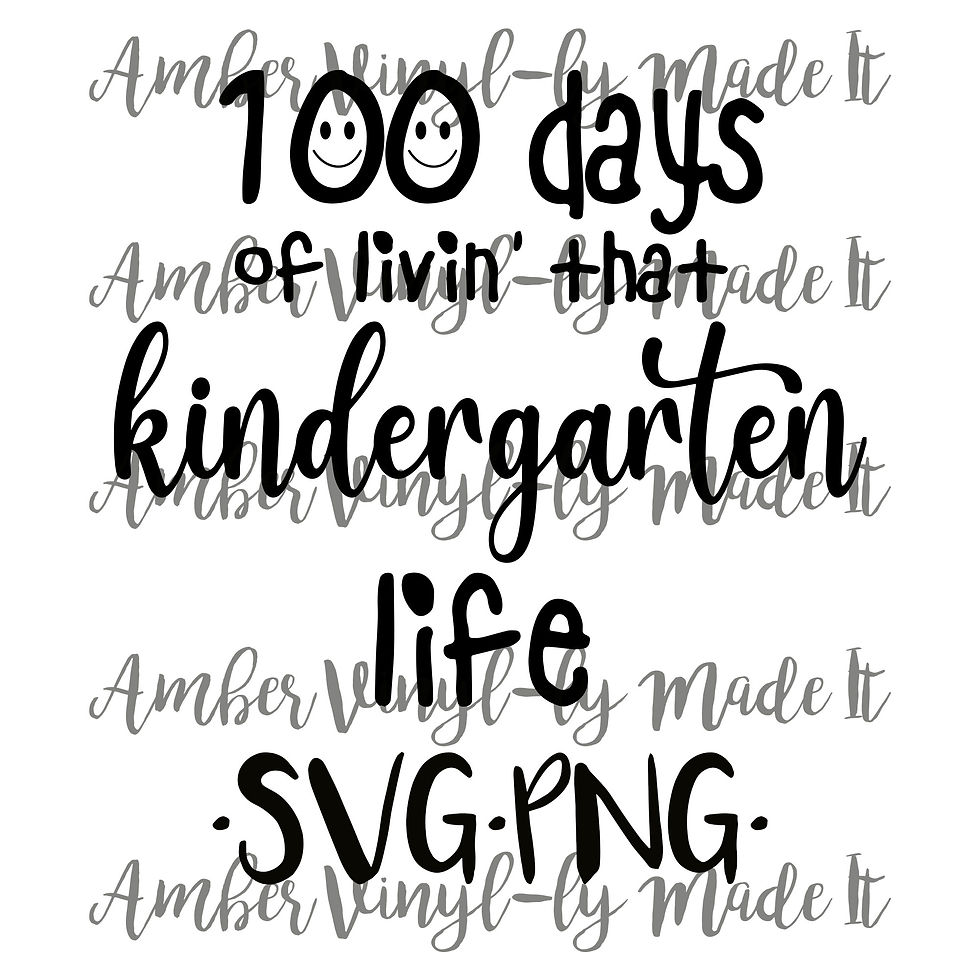 100 Days Of Kindergarten SVG PNG