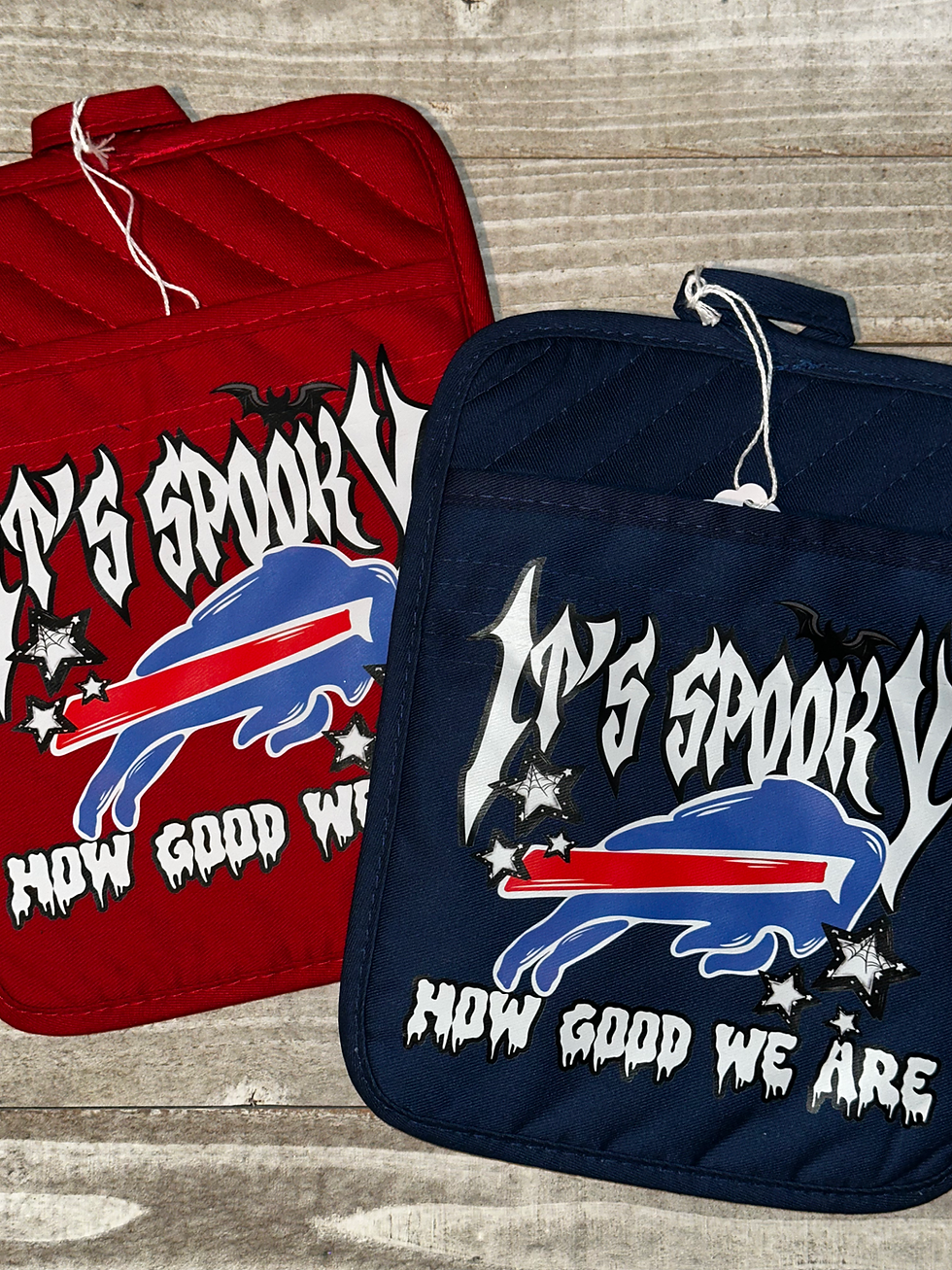 Buffalo Football Spooky || Fall Halloween Pot Holder