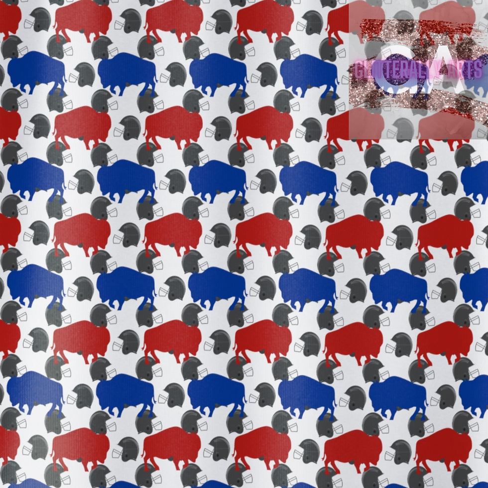 Thumbnail: Buffalo Football Helmets || Buffalo Decor || Shower Curtains