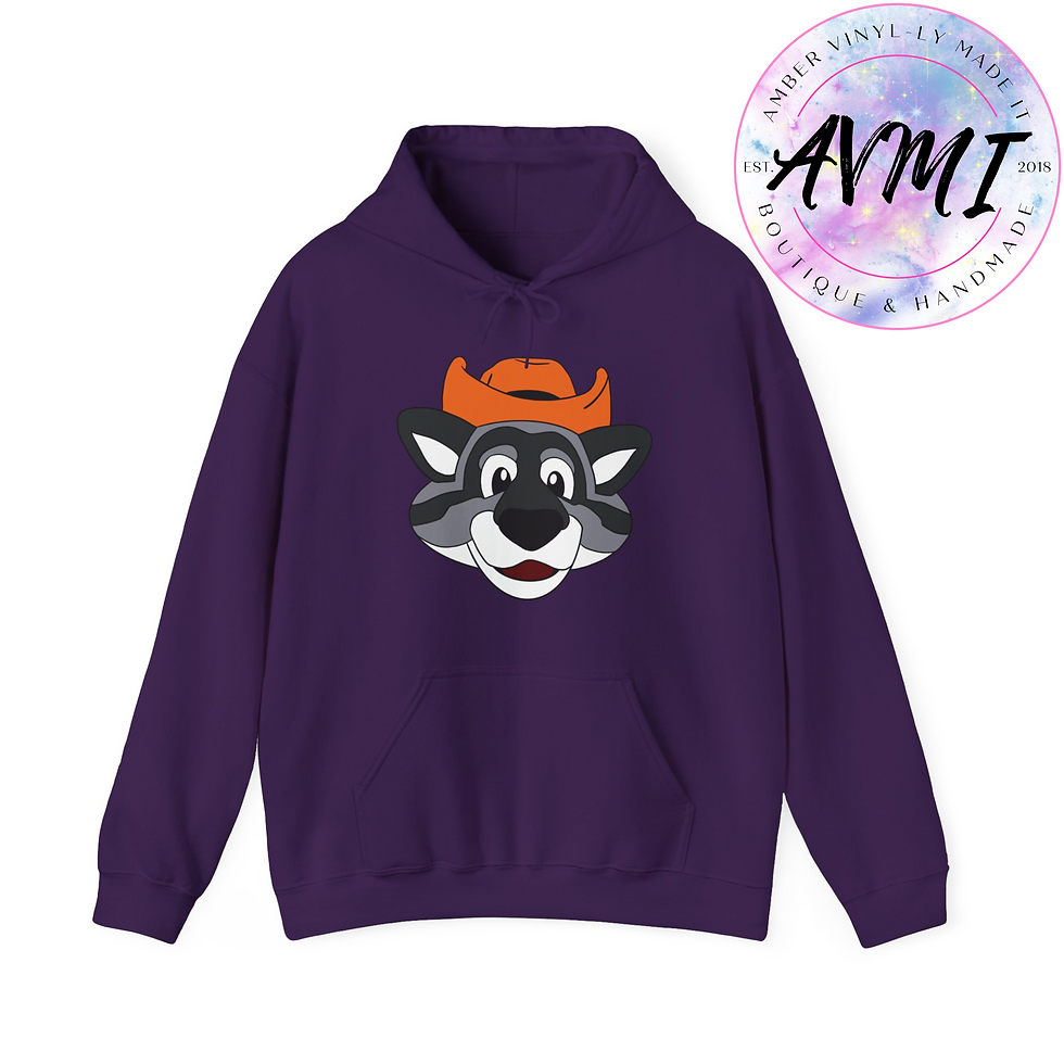 Thumbnail: Rax Mascot || Buffalo LAX Apparel || Unisex Heavy Blend Hooded Sweatshirt