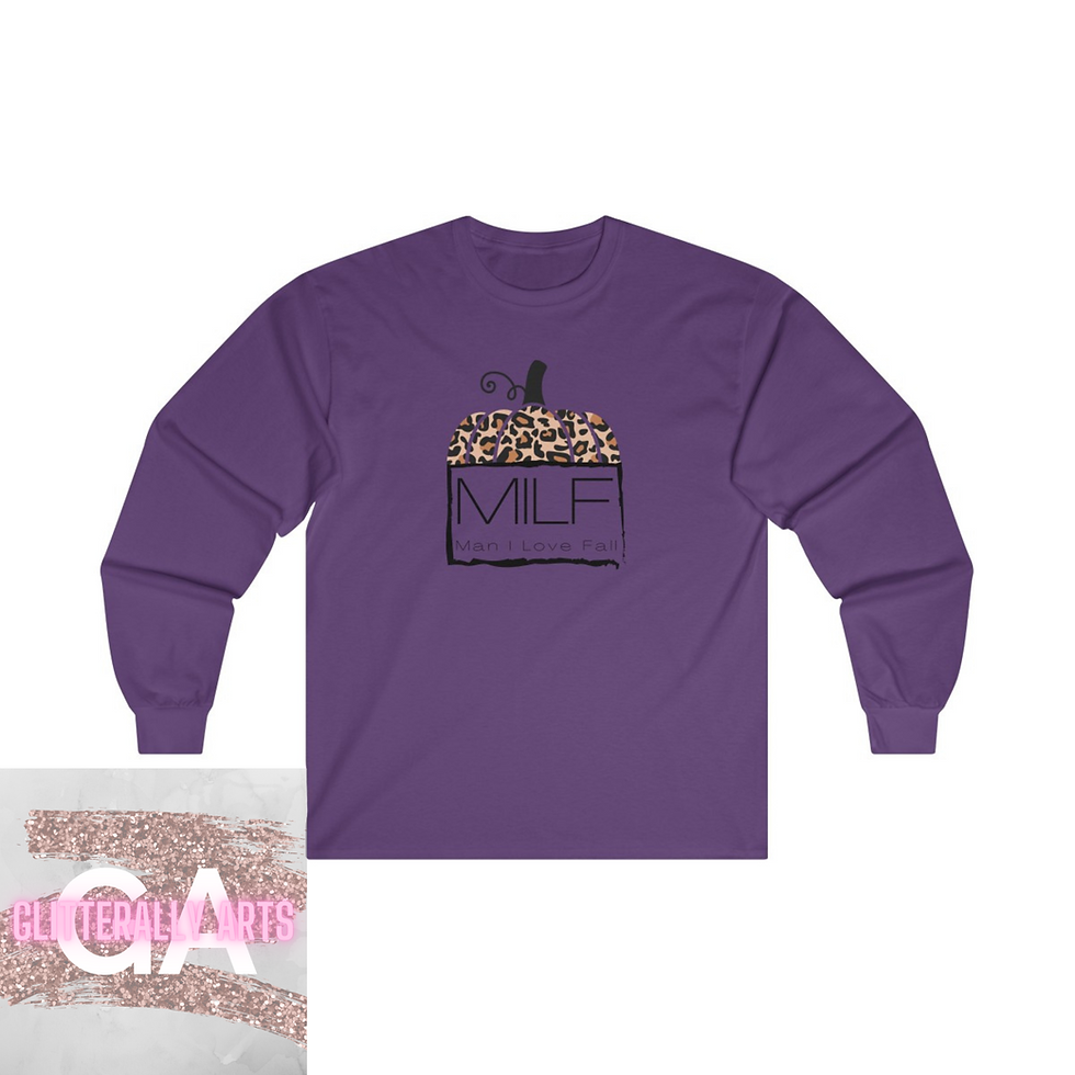 Thumbnail: Man I Love Fall || MILF Harvest apparel || Ultra Cotton Long Sleeve Tee