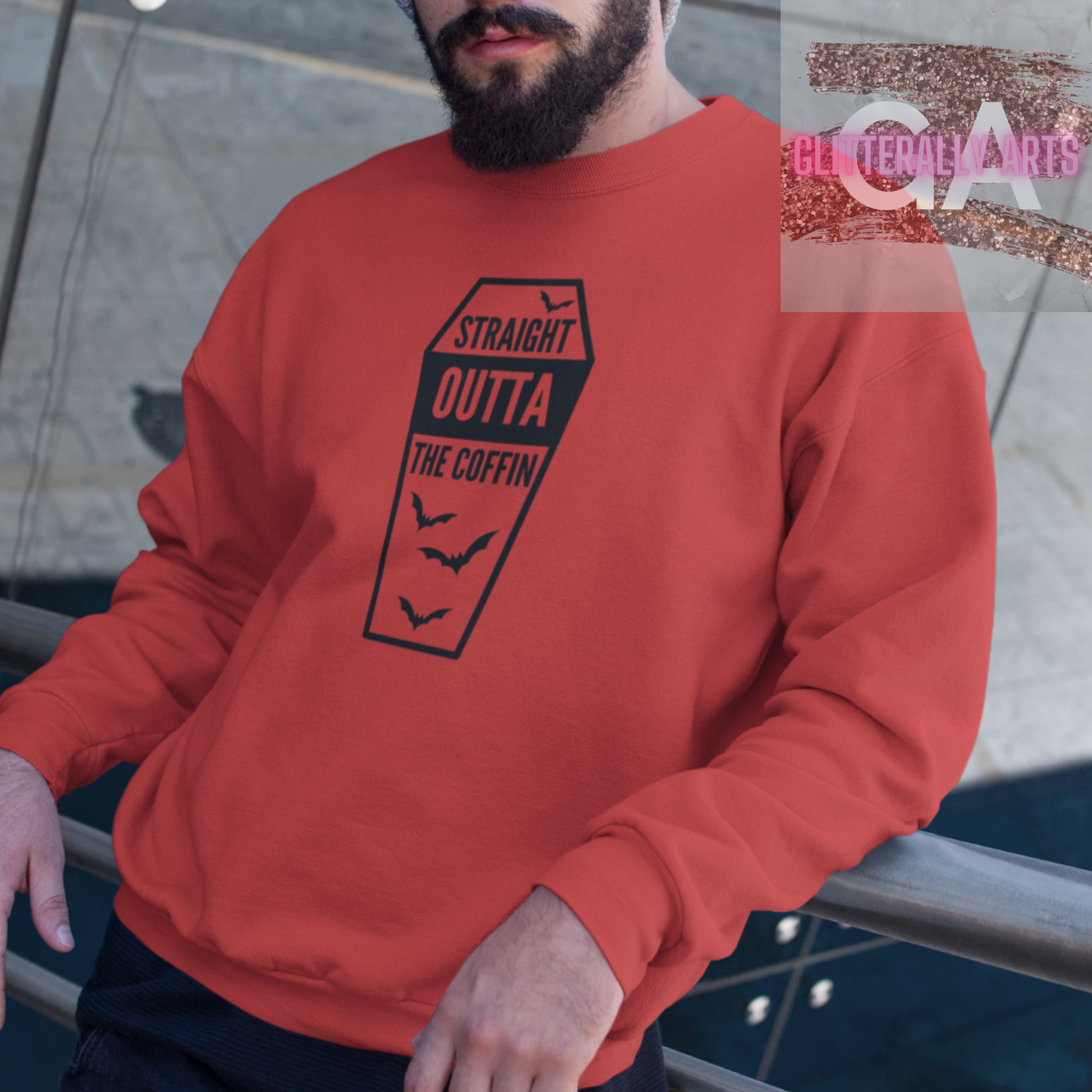 Straight Outta the Coffin || Halloween || Unisex NuBlend® Crewneck Sweatshirt