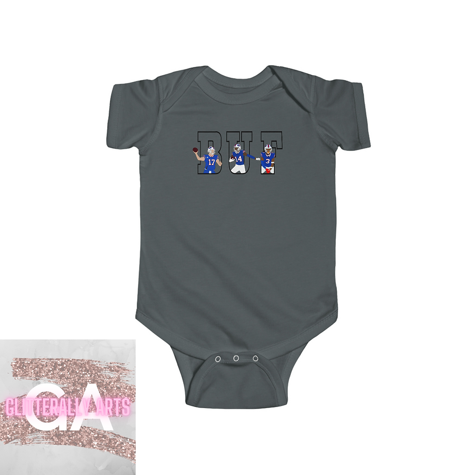 Thumbnail: BUF Football || Buffalo Onesie || Infant Fine Jersey Onesie