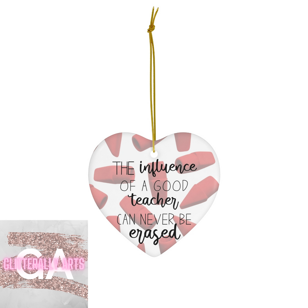 Thumbnail: The Influence of a Good Teacher || Ceramic Ornament, 4 Shapes