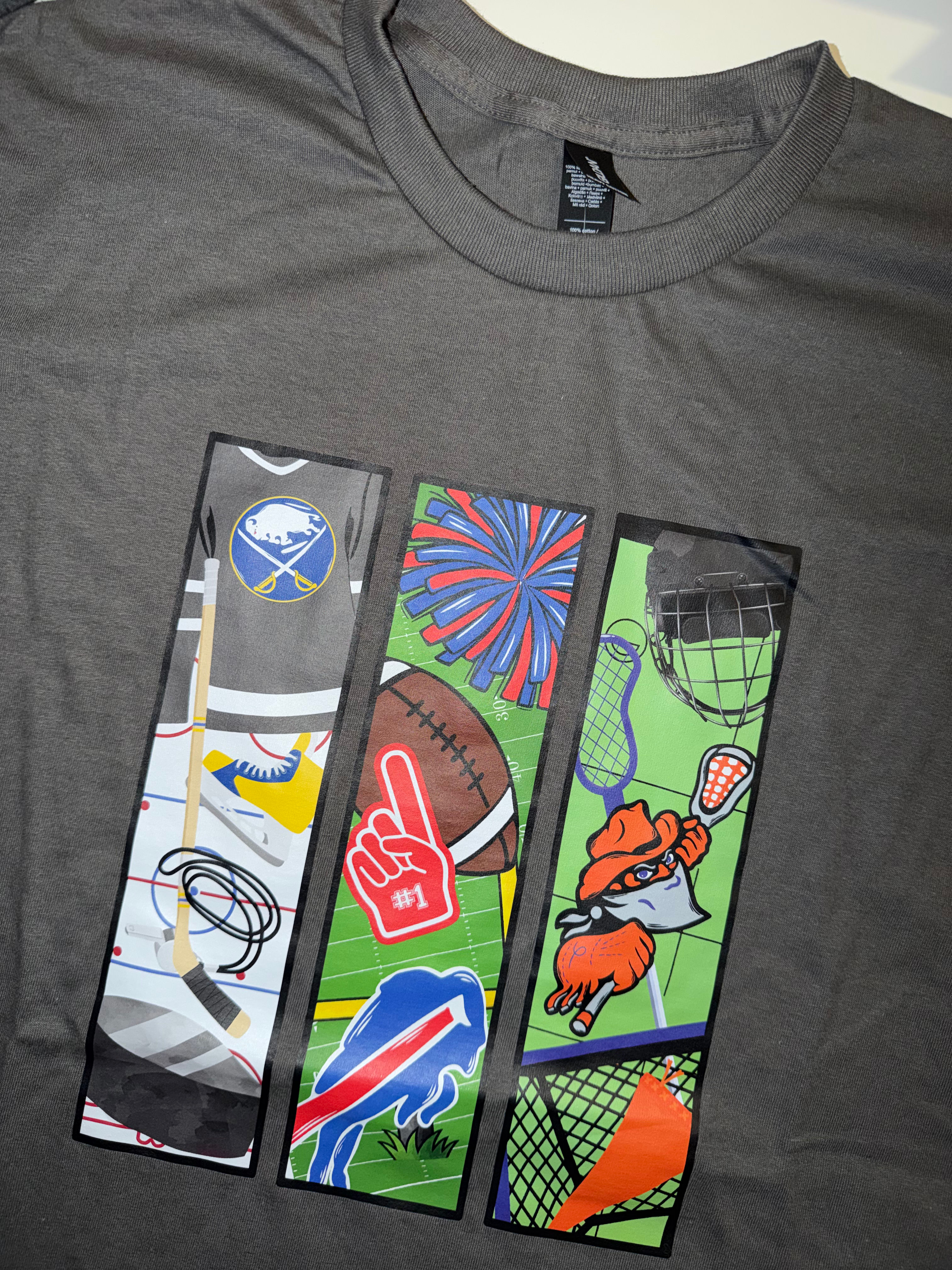Buffalo Sports Panels || Buffalo Hockey Football Lax || Ready To Ship Apparel